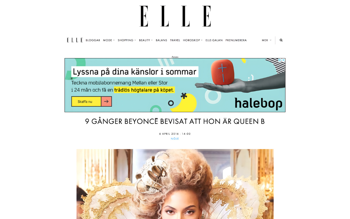 Halebop campaign screen on mobile — offer detail