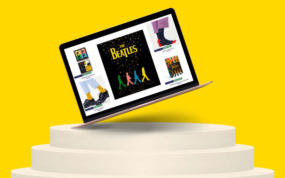 Happy Socks website screen — category navigation
