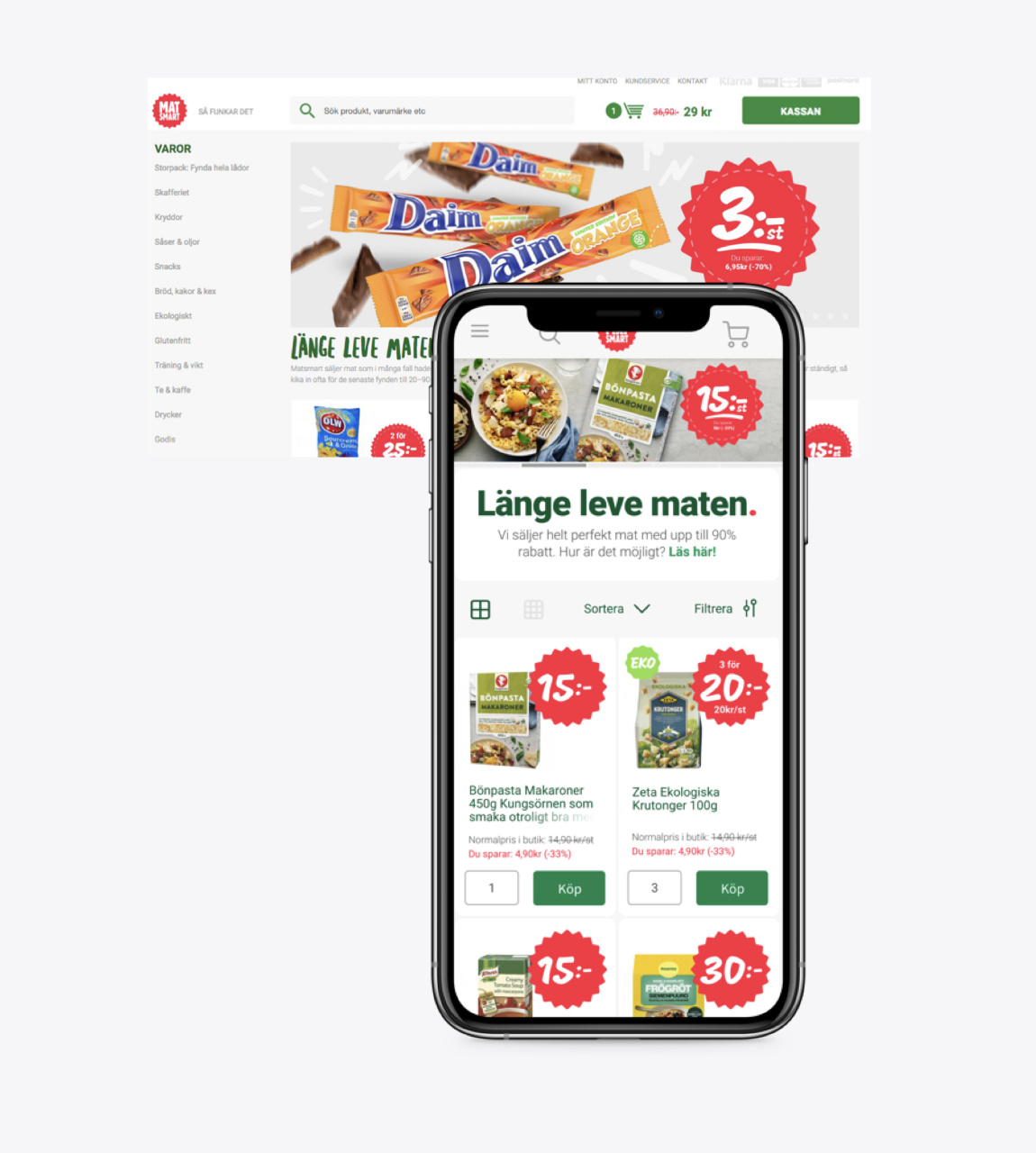 Matsmart website shown across desktop and mobile