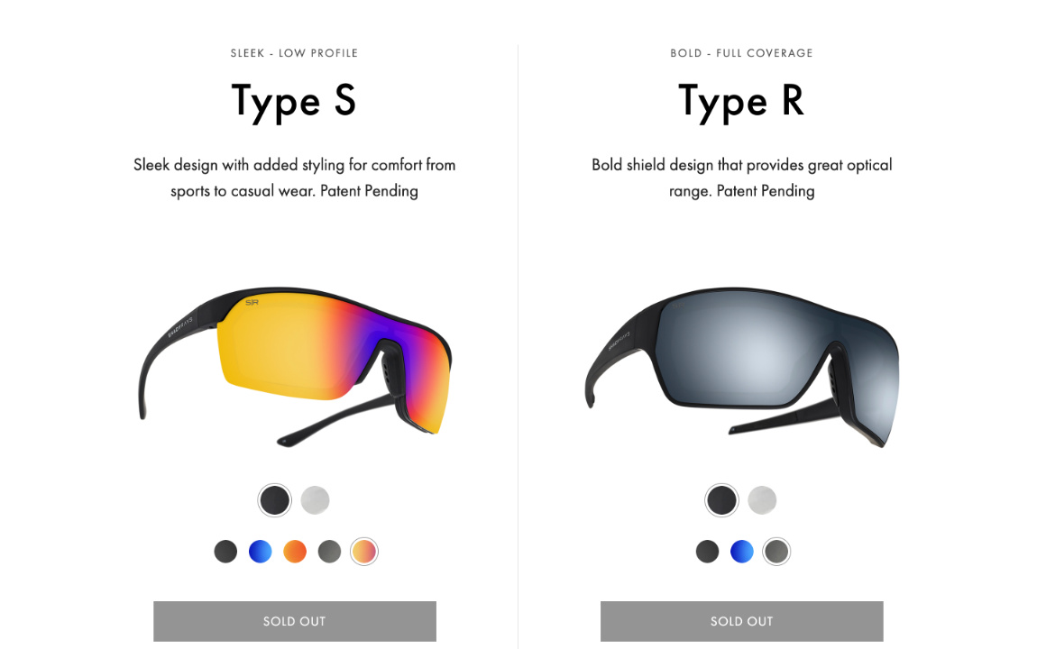 Shady Rays email design, loyalty program template
