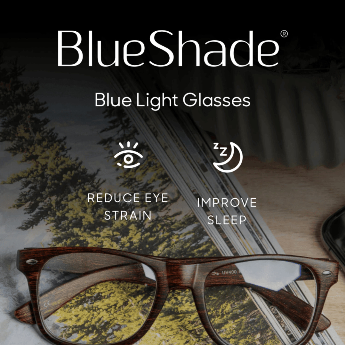 Shady Rays social post design, square format