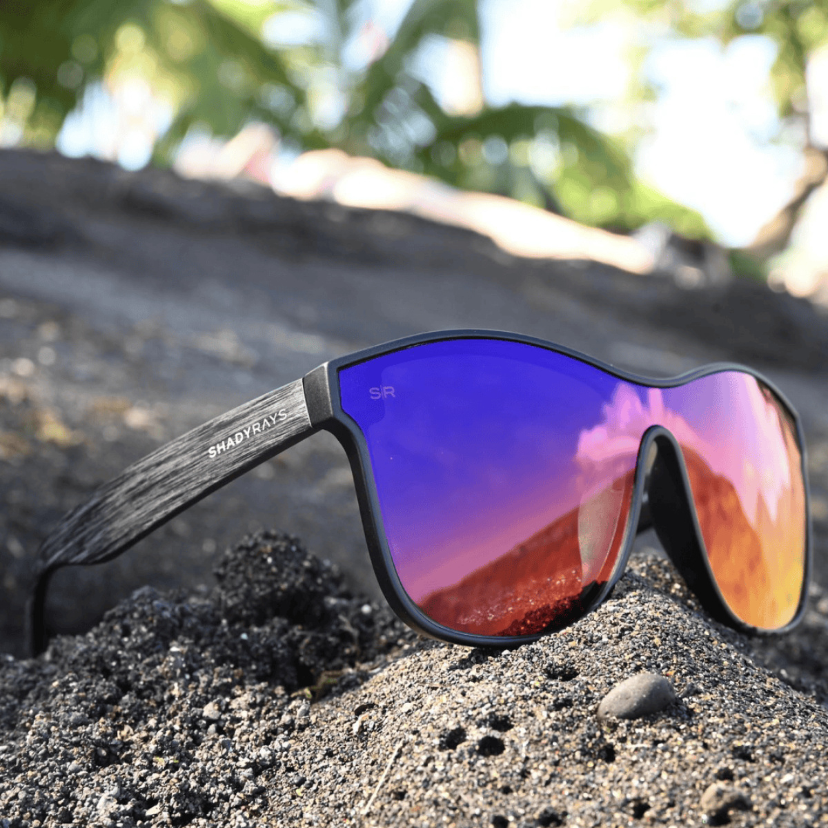 Shady Rays social post design, product feature