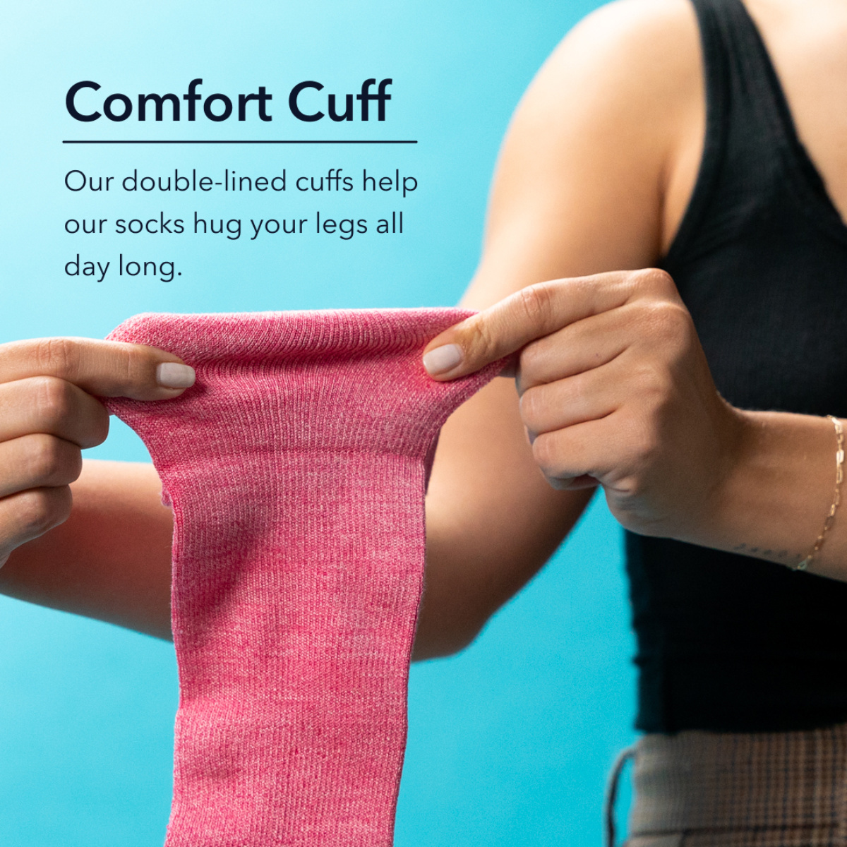 Wellow social post — Comfort Cuff feature callout