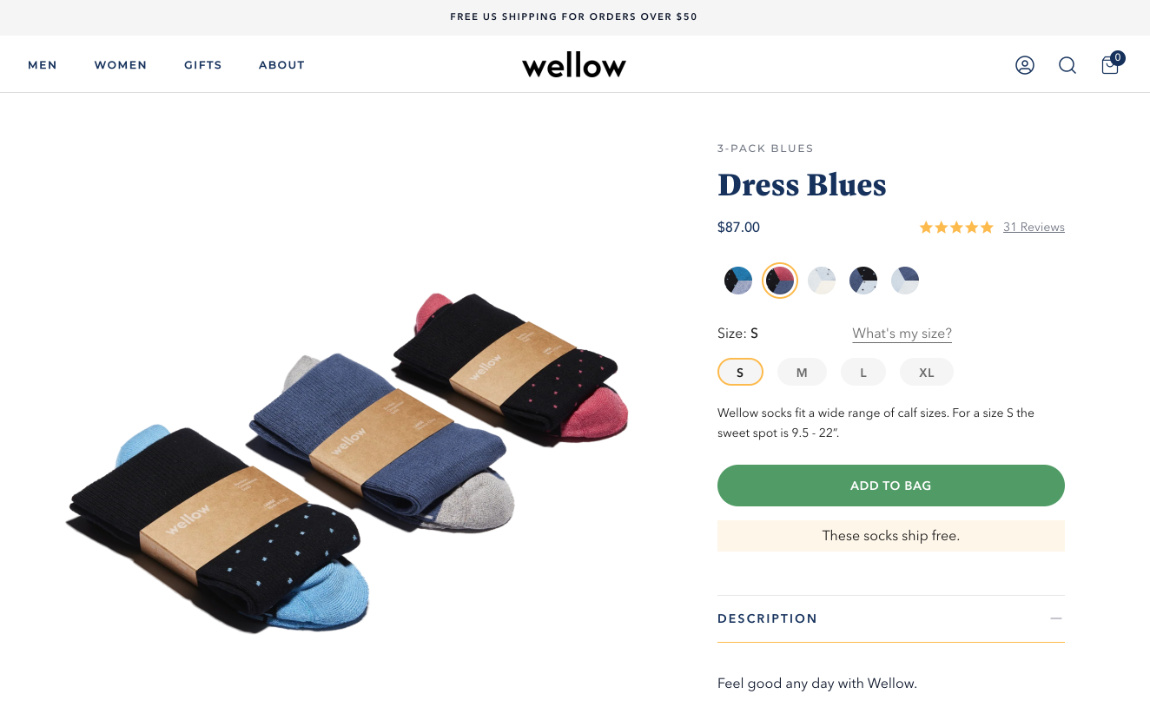 Wellow email campaign design
