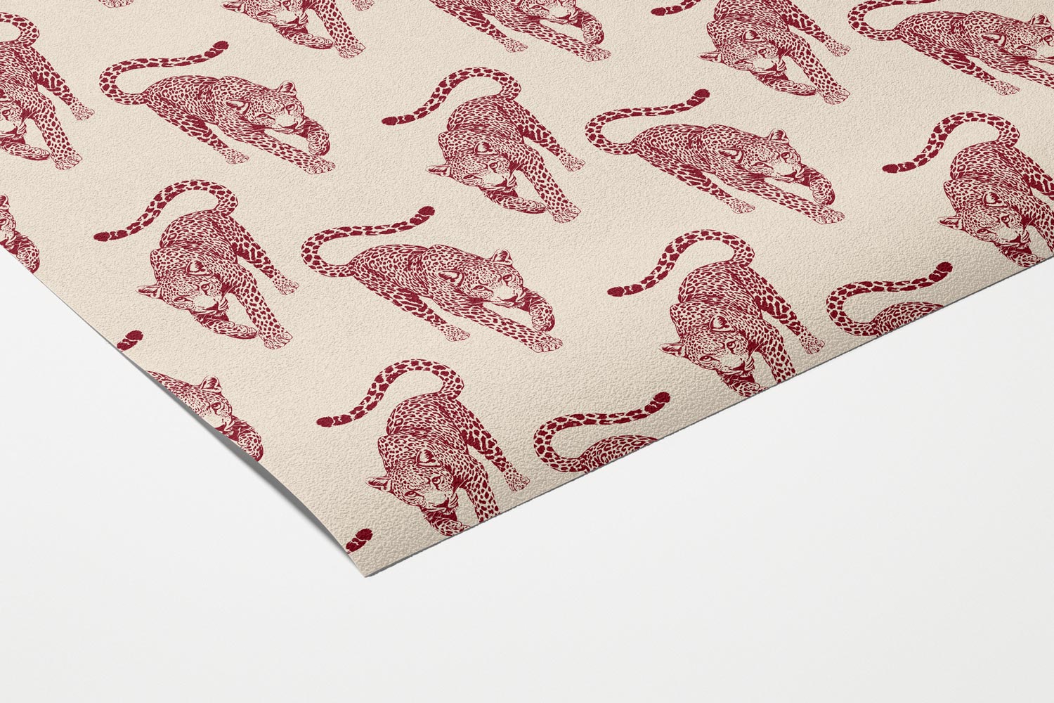 Jungle March — Cream & Burgundy
